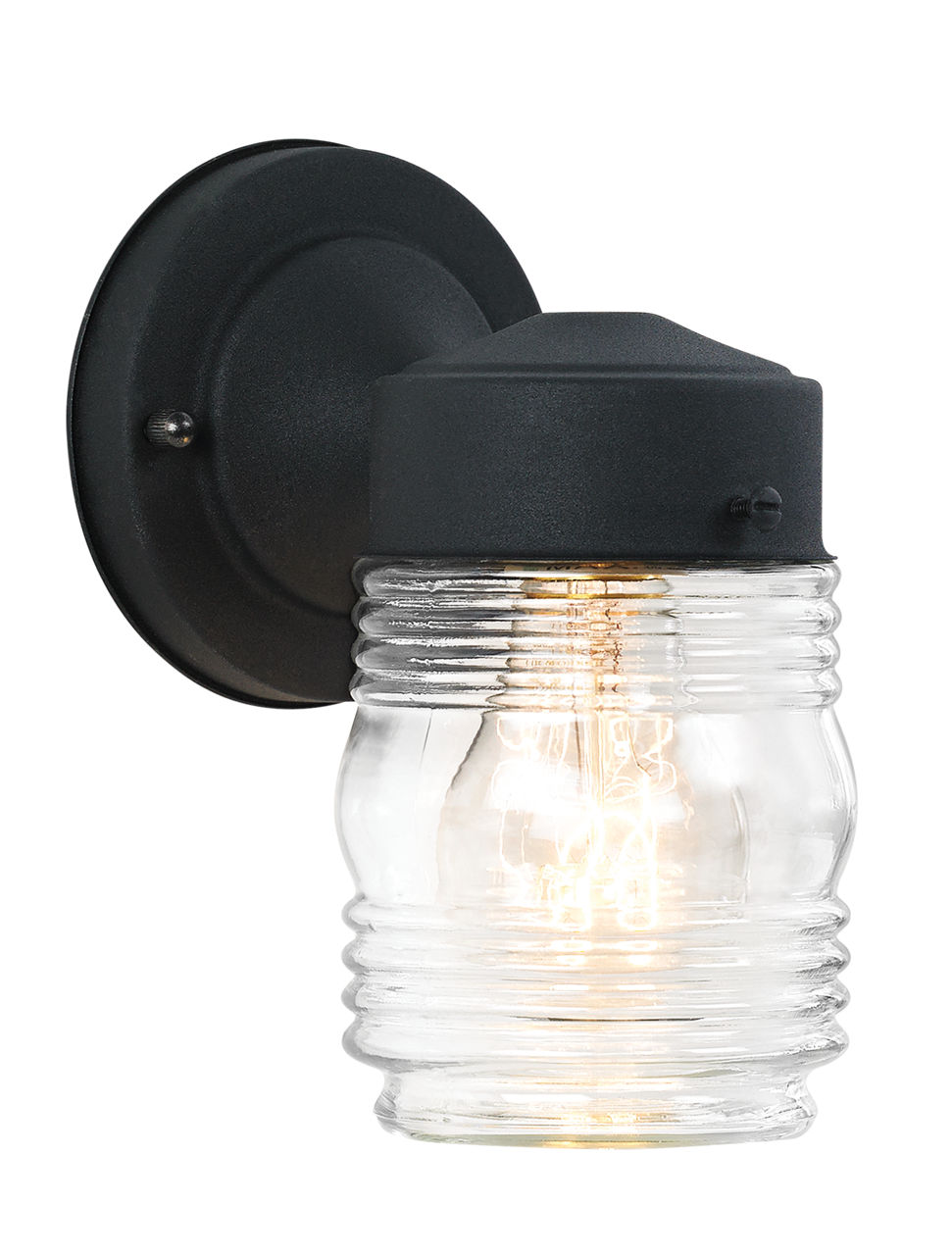 One Light Lantern Black